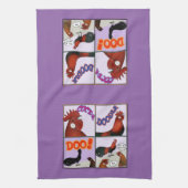Cock-A-Doodle-Doo! Geschirrtuch (Vertikal)