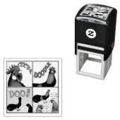 Cock-A-Doodle-Doo! Permastempel (Beispiel)