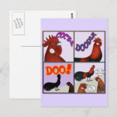 Cock-A-Doodle-Doo! Postkarte (Vorne/Hinten)