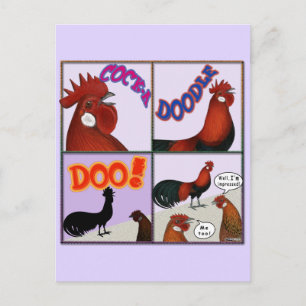 Cock-A-Doodle-Doo! Postkarte