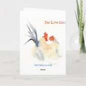 Cocka-Doodle-Liebling! Karte (Rückseite)