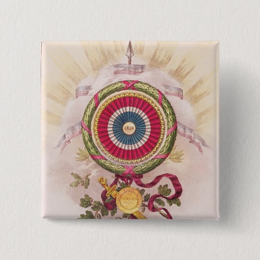 Cockade, Emblem von 1848 Button (Vorderseite)