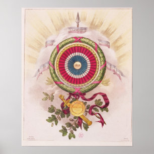 Cockade, Emblem von 1848 Poster