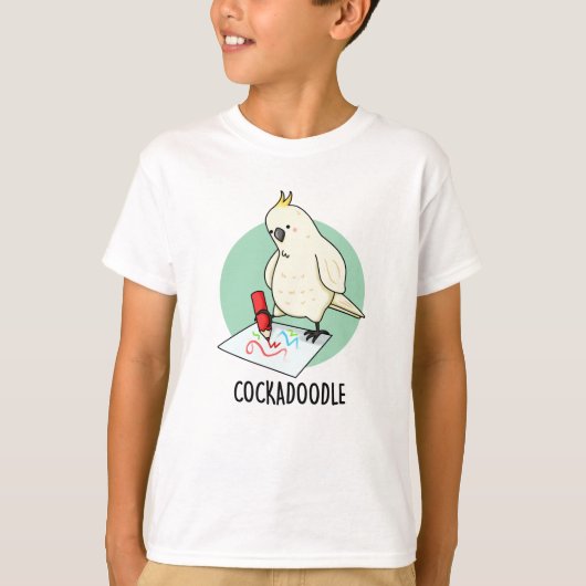 Cockadoodle Funny Cockatoo Pub T-Shirt (Vorderseite)