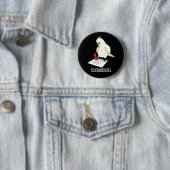 Cockadoodle Funny Cockatoo Pun Dark BG Button (Beispiel)