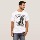 Cockalier Spaniel Quote Mom Dad Print, Cocker Cava T-Shirt (Vorne ganz)