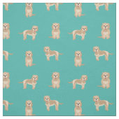 Cockapohunde türkis stoff (Muster)