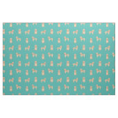 Cockapohunde türkis stoff (Fat Quarter (45,7 x 55,9 cm))