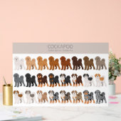 Cockapohundmischung Acrylschild (Hochzeit)
