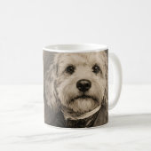 Cockapoo alte Zeitung Kaffeetasse (VorderseiteRechts)
