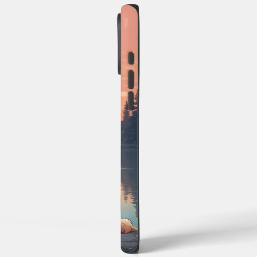 Cockapoo am See Case-Mate iPhone Hülle (Rückseite / Links)