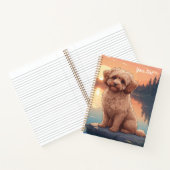 Cockapoo am See Notizblock (Innenseite)