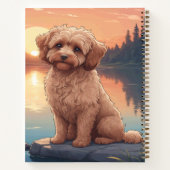 Cockapoo am See Notizblock (Rückseite)