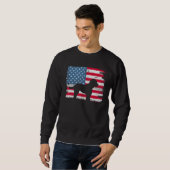 Cockapoo American Flag USA 4th of July Men Women B Sweatshirt (Vorne ganz)