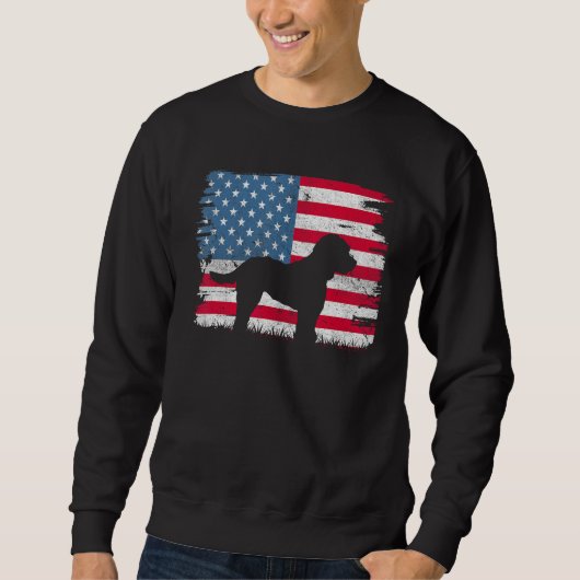 Cockapoo American Flag USA 4th of July Men Women B Sweatshirt (Vorderseite)
