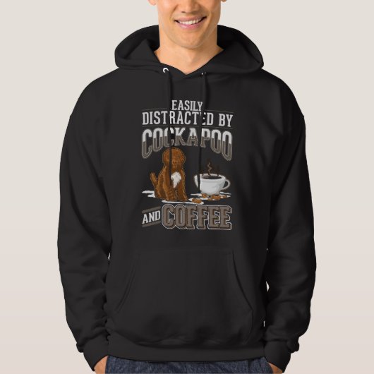 Cockapoo And Coffee Hoodie (Vorderseite)