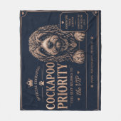 Cockapoo-Autodecke Lustiges Hunde-Reisegeschenk Fleecedecke (Vorderseite)