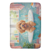 Cockapoo Bath Time Cute Bathroom Decor Badematte (Vorderseite Vertikal)