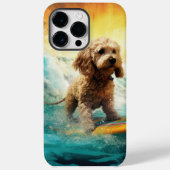 Cockapoo Beach Surfgrafik Case-Mate iPhone Hülle (Rückseite)
