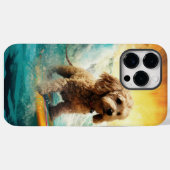 Cockapoo Beach Surfgrafik Case-Mate iPhone Hülle (Rückseite (Horizontal))