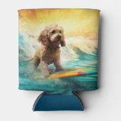 Cockapoo Beach Surfgrafik Dosenkühler (Vorderseite)