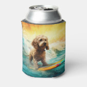 Cockapoo Beach Surfgrafik Dosenkühler (Kanne Rückseite)