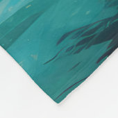 Cockapoo Beach Surfgrafik Fleecedecke (Ecke)