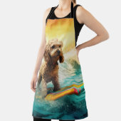 Cockapoo Beach Surfgrafik Schürze (InSitu)