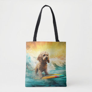 Cockapoo Beach Surfgrafik Tasche