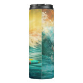 Cockapoo Beach Surfgrafik Thermosbecher (Rückseite)