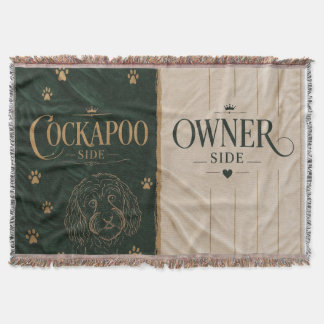 Cockapoo-Besitzer-Seitendecke Lustiges Hundegesche Decke