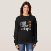 Cockapoo-Besitzer, Welpenliebhaber, der einen enth Sweatshirt (Vorne ganz)