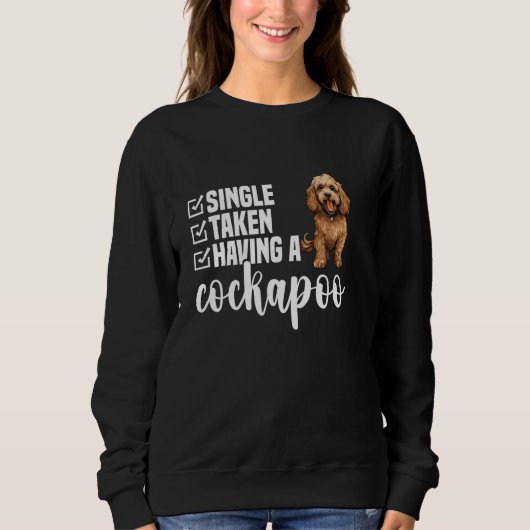 Cockapoo-Besitzer, Welpenliebhaber, der einen enth Sweatshirt (Vorderseite)