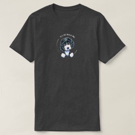 Cockapoo Black Parti IAAM Sm T-Shirt (Design vorne)