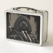 Cockapoo Boss Dog Lunchbox – Vintage Style (Rückseite)