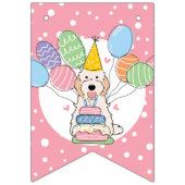 Cockapoo Cavapoo Dog Birthday Party Wimpelkette (Erste Fahne)
