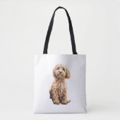 Cockapoo Cavoodle Labradoodle Niedlicher Welpenhun Tasche (Vorderseite)