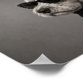 Cockapoo-Chic-Mode-Hunde-Kunstprint Poster (Ecke)