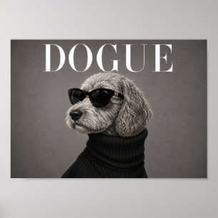 Cockapoo-Chic-Mode-Hunde-Kunstprint Poster