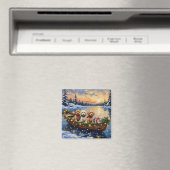Cockapoo Christmas Boat Holiday Magnet (In Situ (Geschirrspüler))