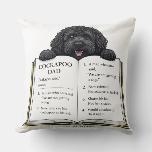 Cockapoo Dad Definition Gift  Kissen (Vorderseite)