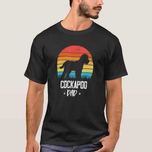 Cockapoo Dad Retro Vintage T-Shirt (Vorderseite)