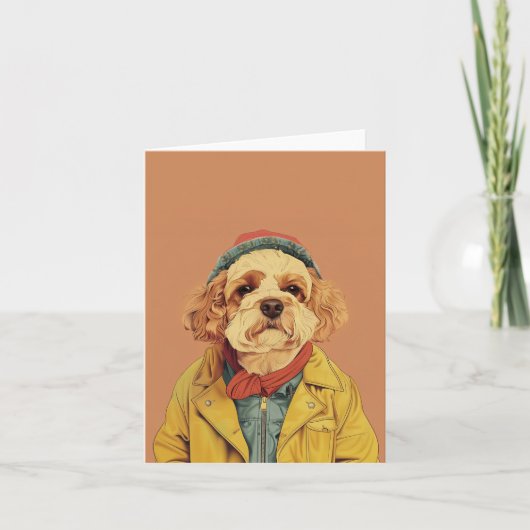 Cockapoo Dankeskarte (Vorderseite)