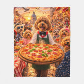 Cockapoo-Decke | Süßes Geschenk für Hunde-Liebhabe Fleecedecke (Vorderseite)