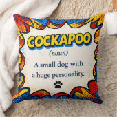 Cockapoo Definition Cushion Funny Dog Pillow Gift Kissen (Decke)