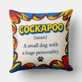 Cockapoo Definition Cushion Funny Dog Pillow Gift Kissen (Rückseite)