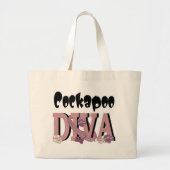 Cockapoo DIVA Jumbo Stoffbeutel (Vorne)
