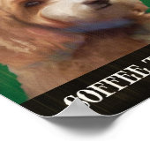 Cockapoo Dog Art Poster - Bio Coffee Company (Ecke)