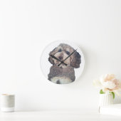 Cockapoo dog clock runde wanduhr (Zuhause)