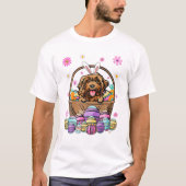 Cockapoo Dog Happy Easter Day T-Shirt (Vorderseite)